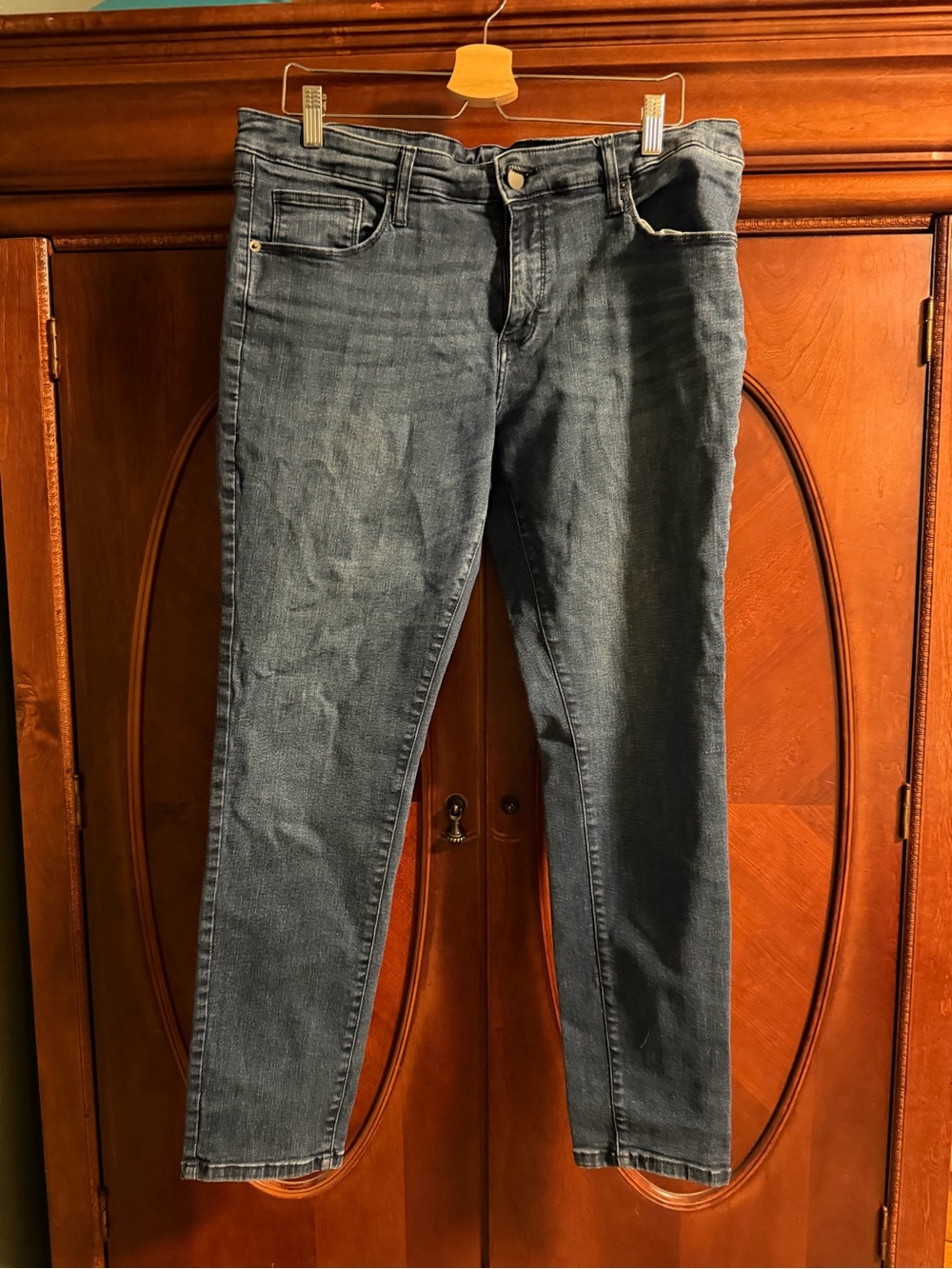 Women's Mid-Rise Slim Jeans in Faded Blue